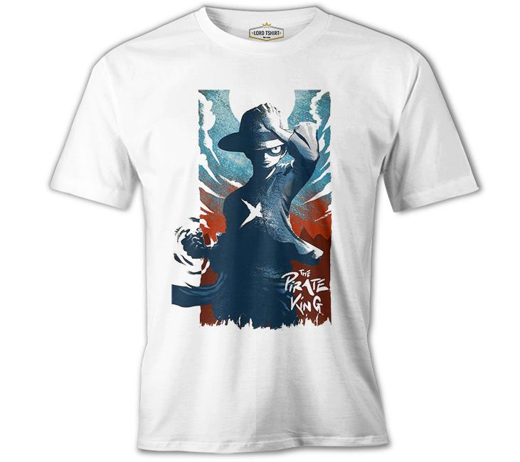 One Piece - The Pirate King White Men's Tshirt