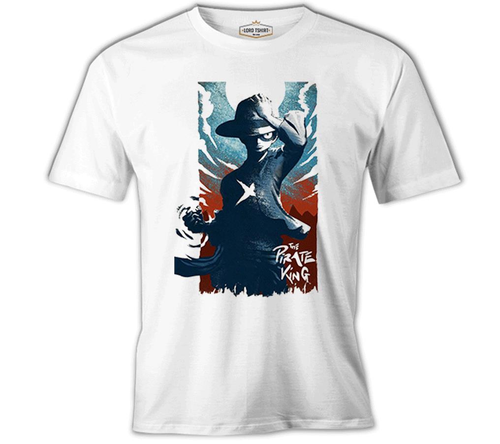 One Piece - The Pirate King White Men's Tshirt