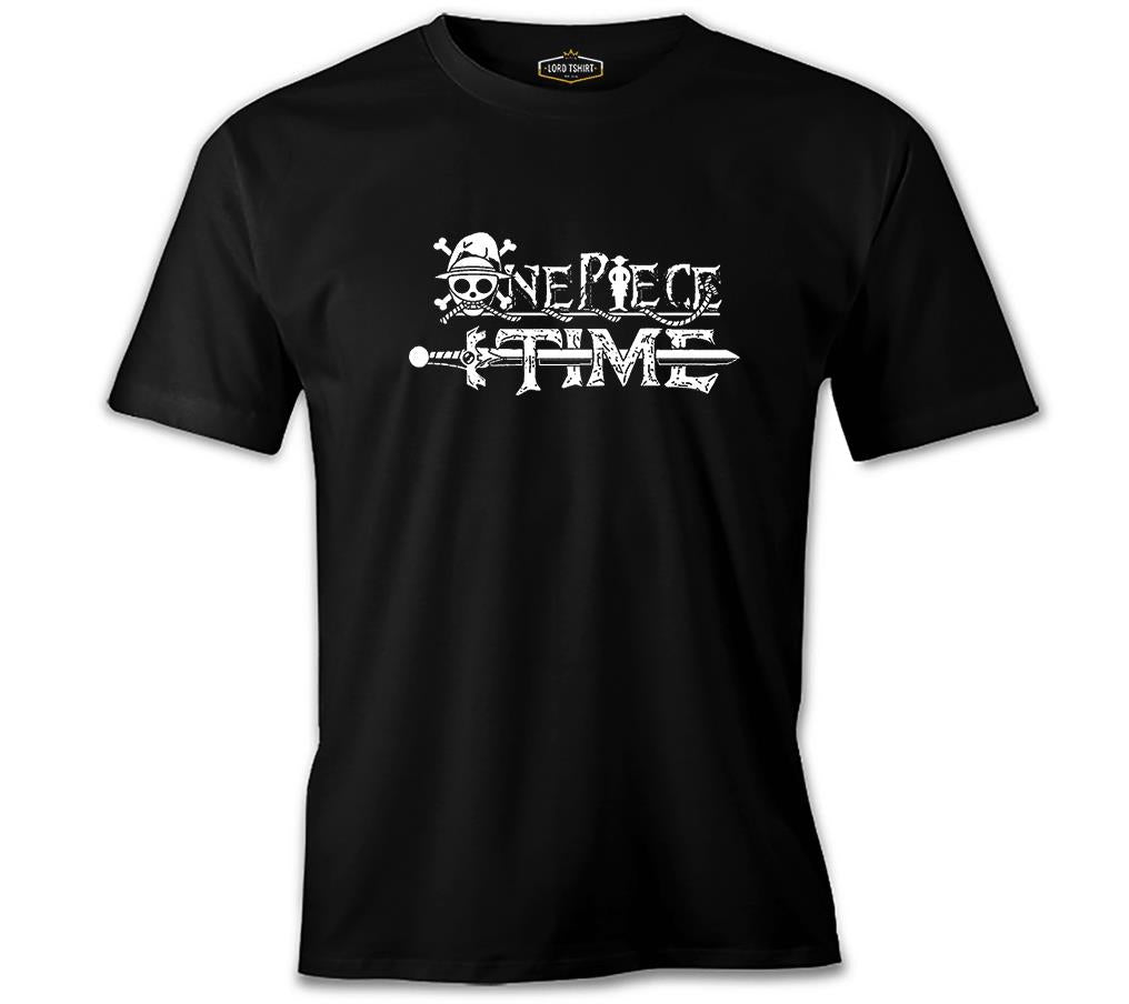 One Piece - Time Black Men's Tshirt