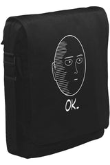 One Punch Man - Ok.Unisex Siyah Postacı Çanta