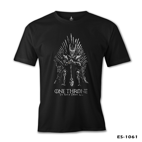One Throne - Rule Them All Siyah Erkek Tshirt