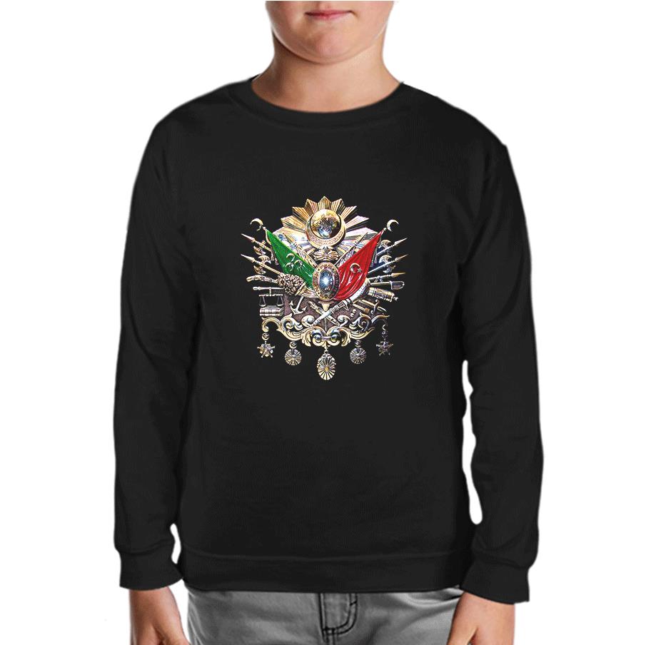Ottoman Coat of Arms Black Kids Sweatshirt