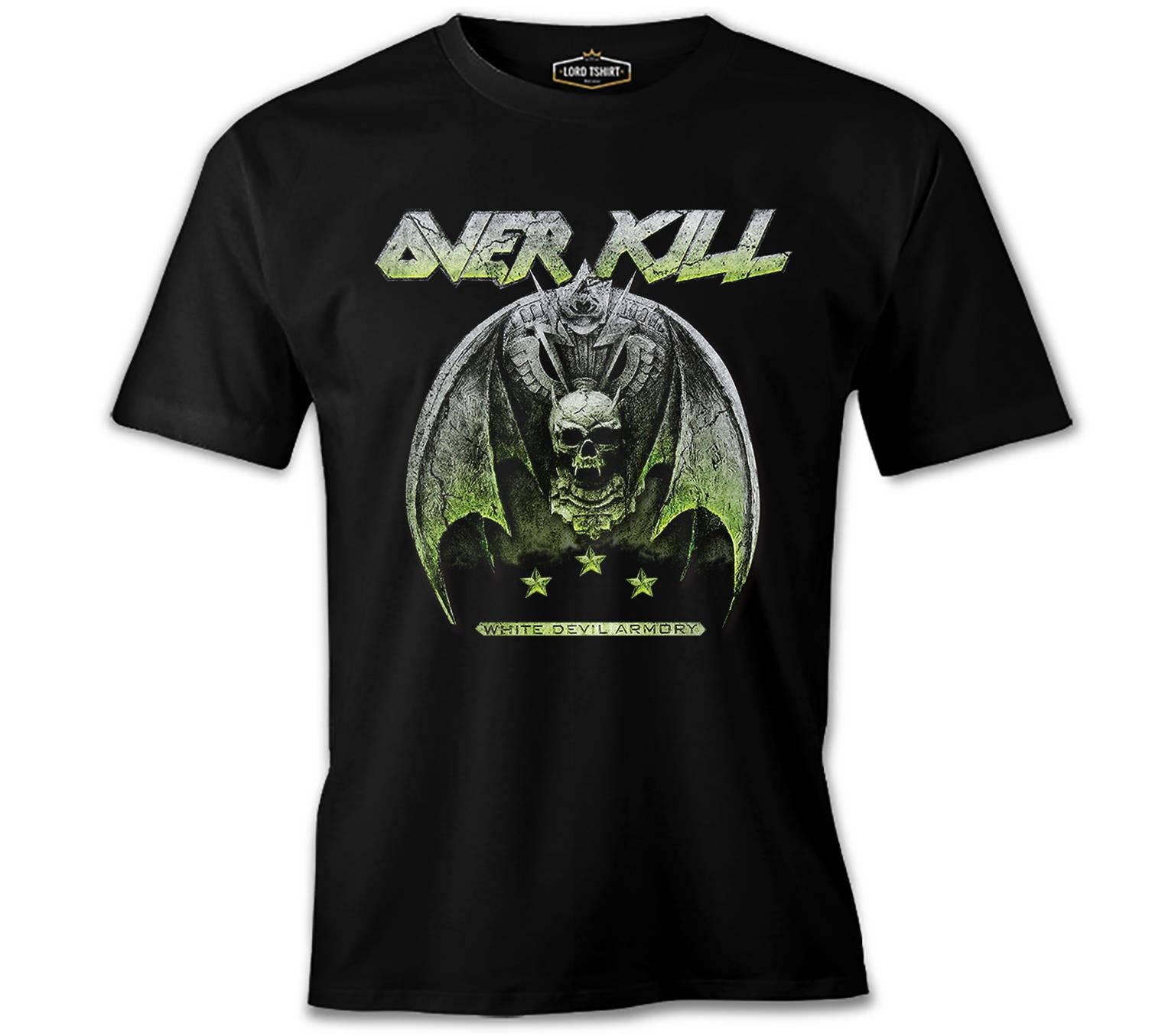 Overkill - White Devil Armory Siyah Erkek Tshirt