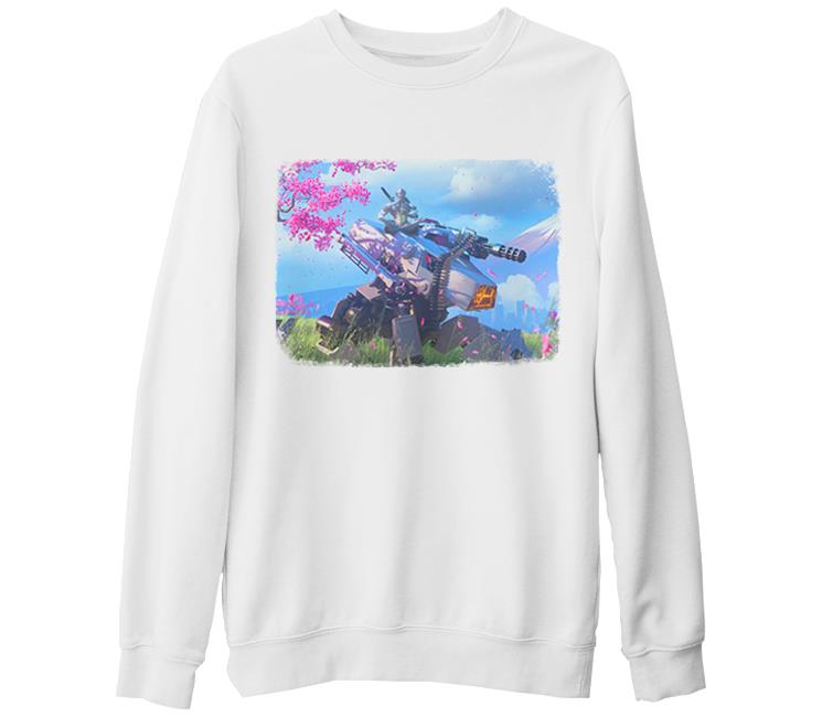 Overwatch - Genji Beyaz Kalın Sweatshirt