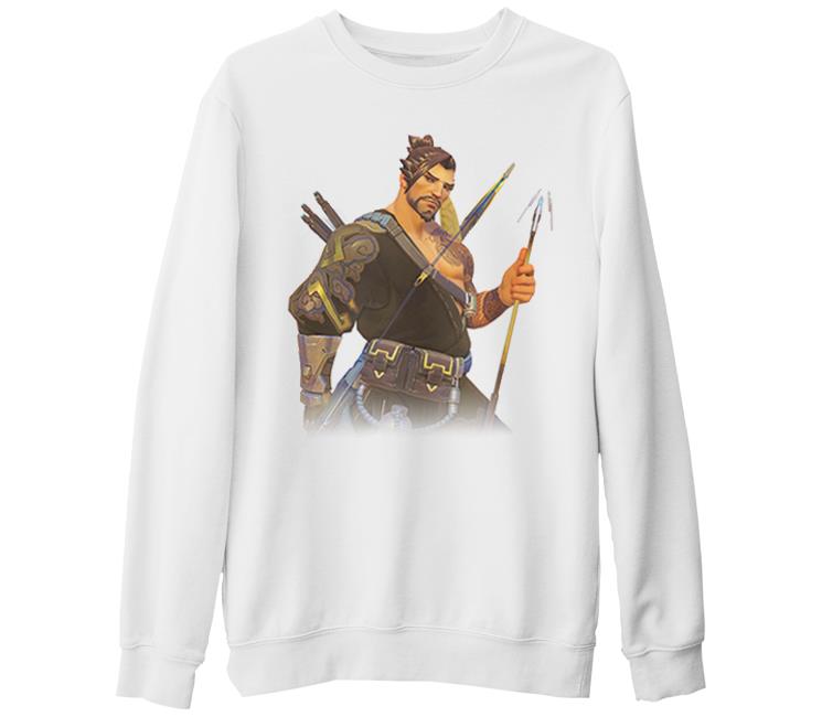 Overwatch - Hanzo White Thick Sweatshirt