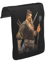 Overwatch - Hanzo  Unisex Siyah Tak-Çıkar Postacı Çanta Kapağı CK-1341