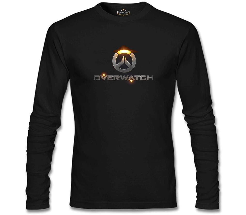 Overwatch - Logo Siyah Erkek Sweatshirt