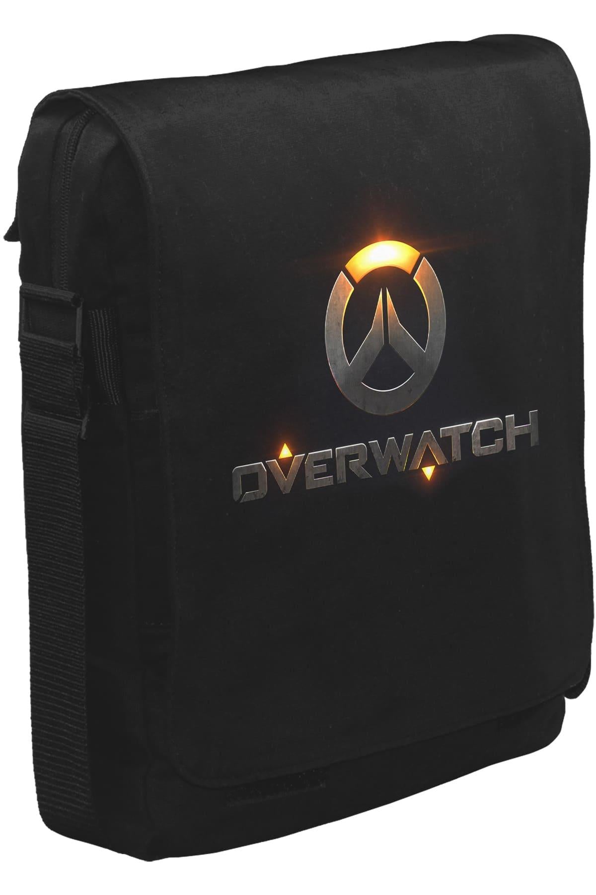 Overwatch - Logo Unisex Siyah Postacı Çanta