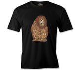 Owl with its Head Turned Sideways Black Men's Tshirt