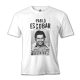 Pablo Escobar - 128482 Beyaz Erkek Tshirt