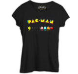 Pac-Man - Enemy Siyah Kadın Tshirt