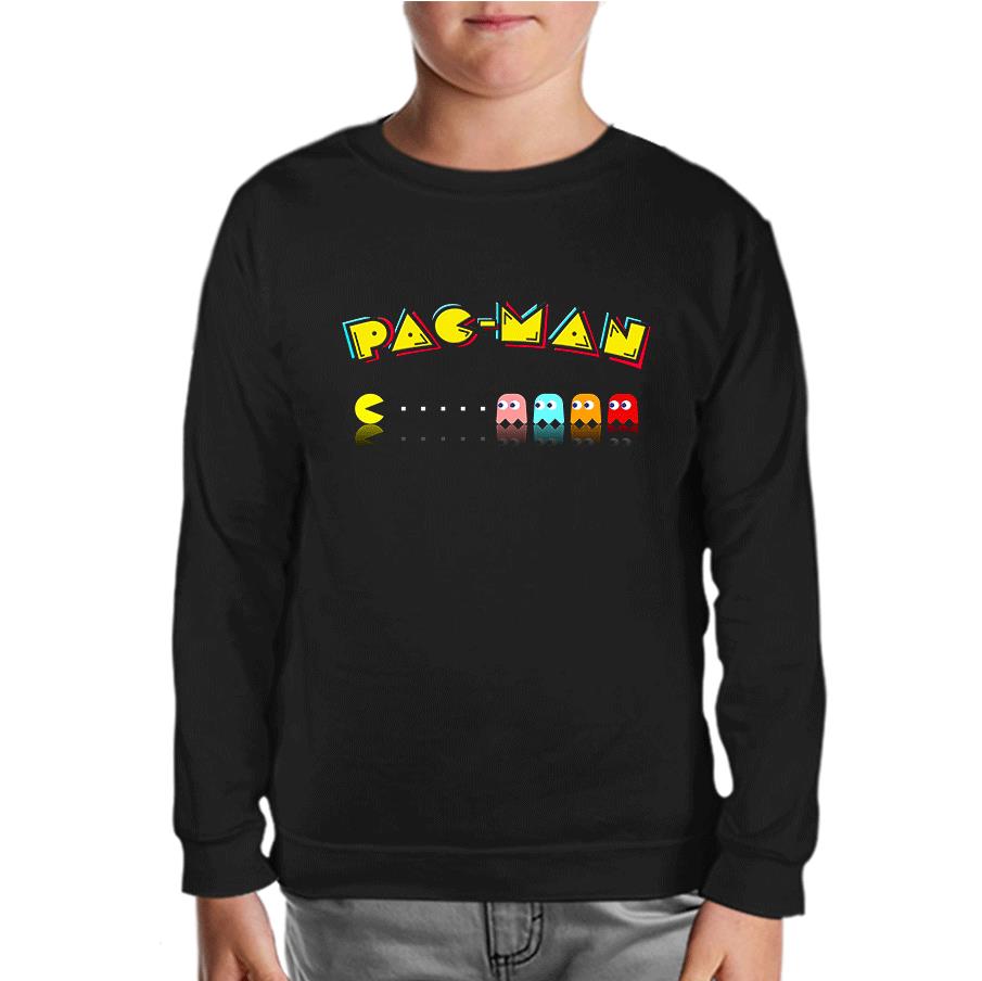 Pac-Man - Enemy Black Kids Sweatshirt