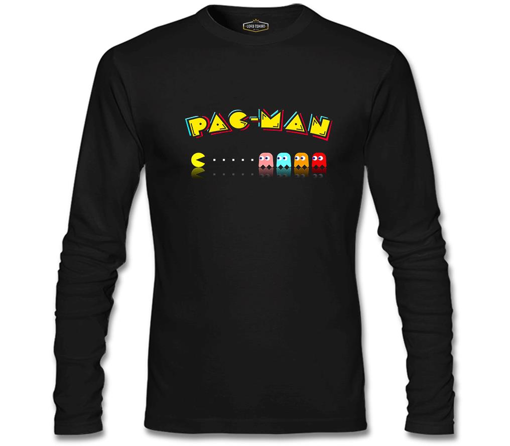 Pac-Man - Enemy Siyah Erkek Sweatshirt
