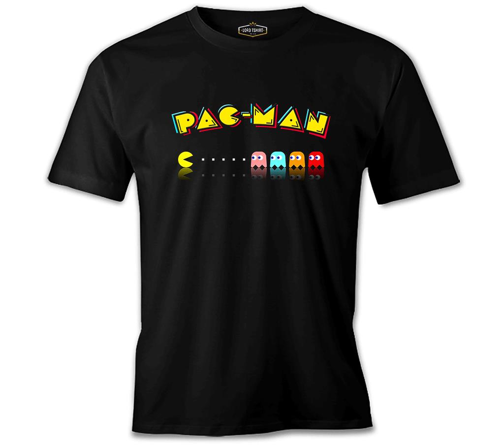 Pac-Man - Enemy Siyah Erkek Tshirt