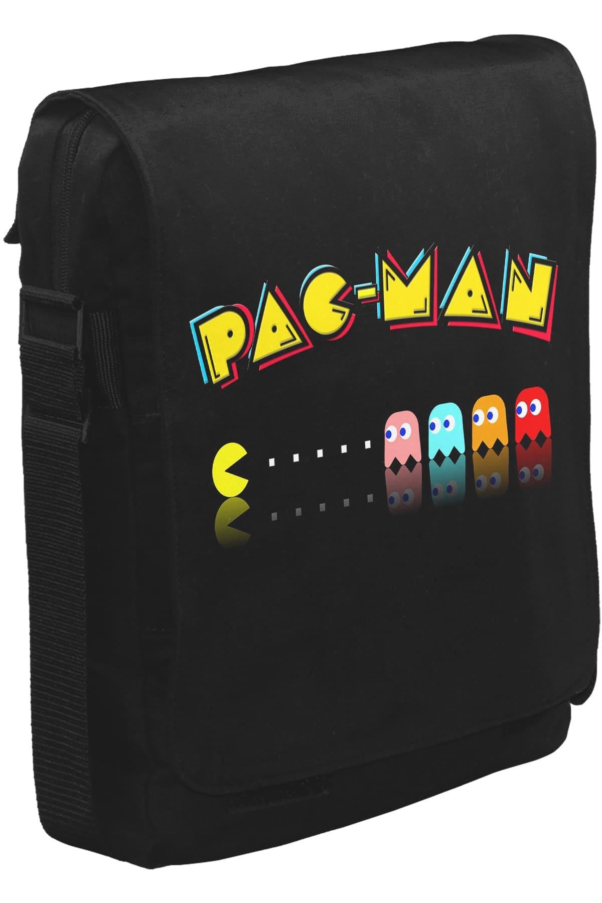 Pac-Man - Enemy Unisex Siyah Postacı Çanta