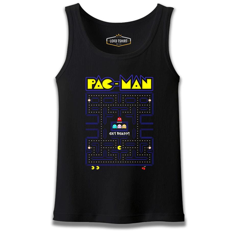 Pac-Man - Get Ready Siyah Erkek Atlet