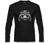 Panda Wearing Headscarf Realistic Black Men's Sweatshirt