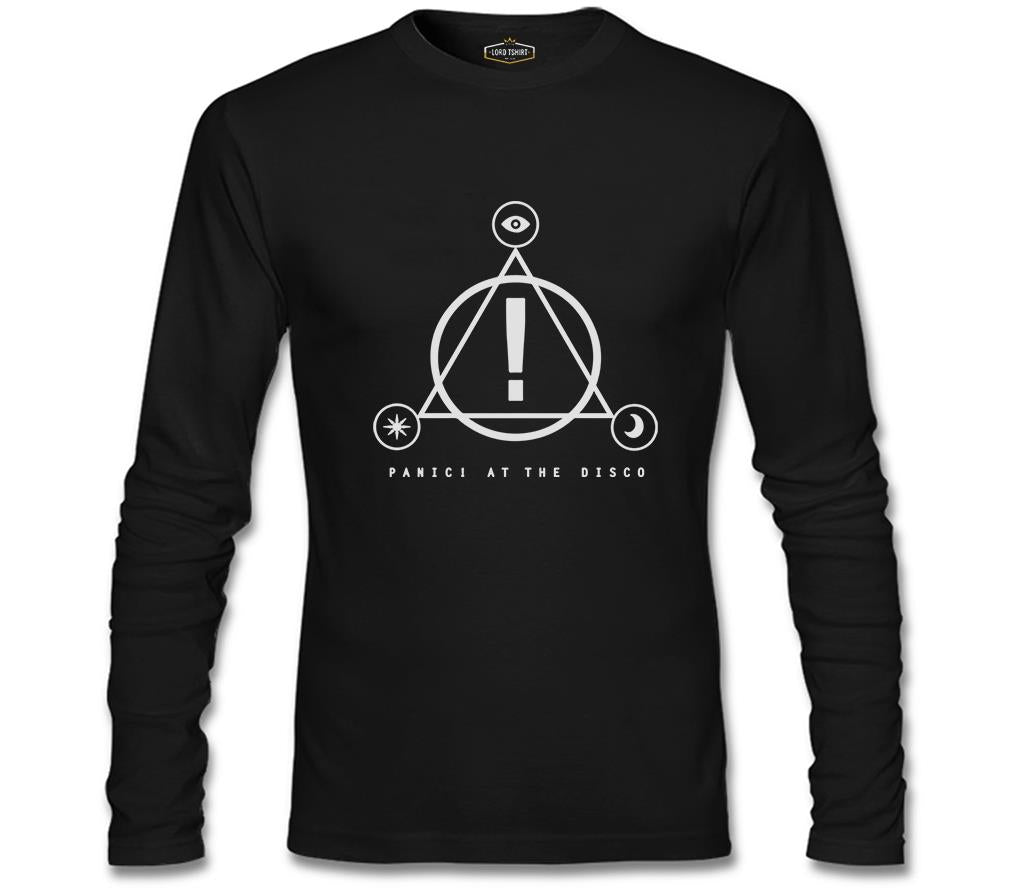 Panic at the Disco! - Triangle Siyah Erkek Sweatshirt