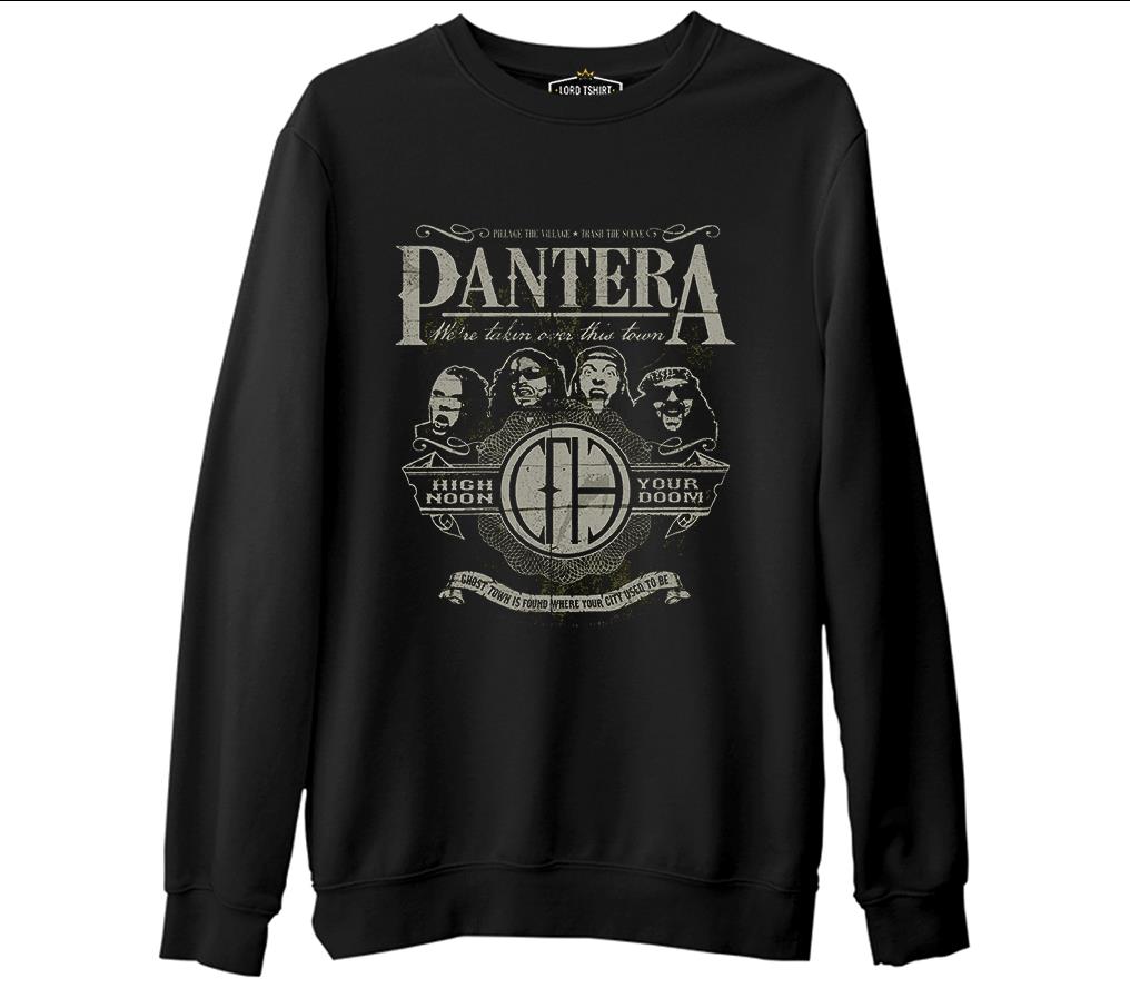 Pantera - High Noon Siyah Erkek Kalın Sweatshirt