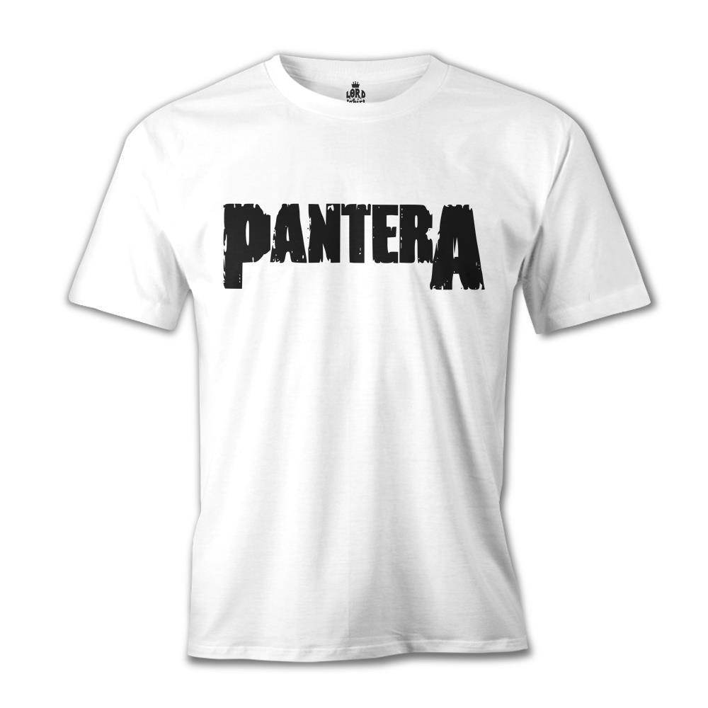 Pantera - Logo Beyaz Erkek Tshirt