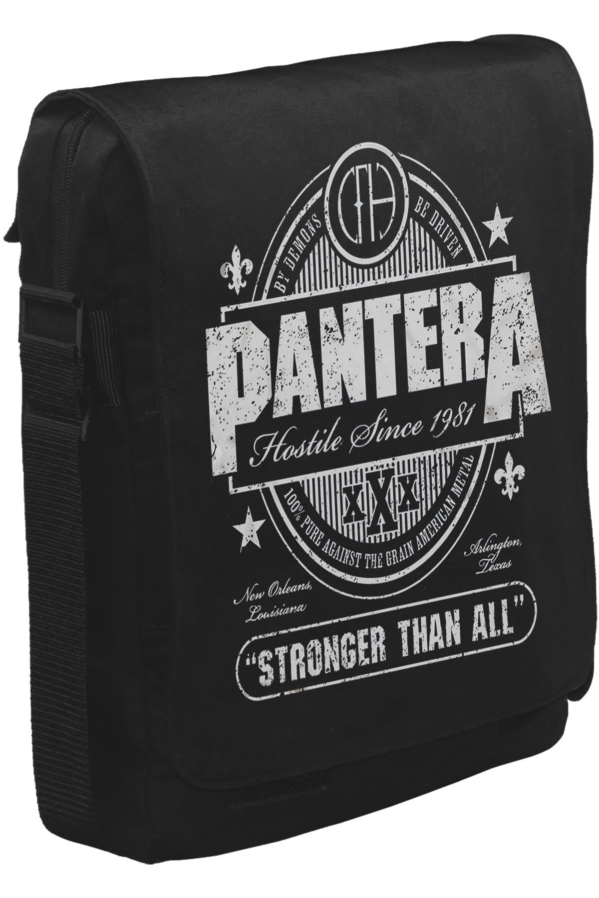 Pantera - Stronger than All Unisex Siyah Postacı Çanta