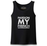 Pardon my French Black Men's Undershirt