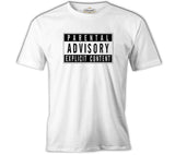 Parental Advisory Explicit Content White Men's T-Shirt
