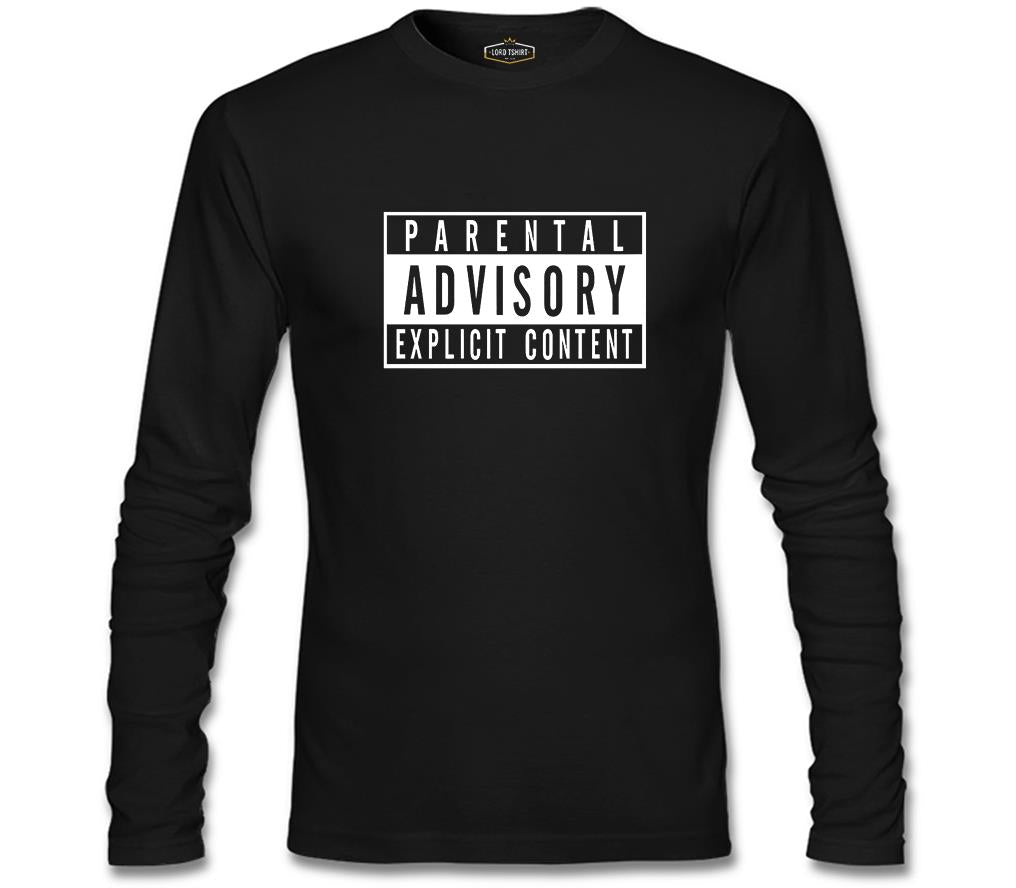 Parental Advisory Explicit Content Black Men's Sweatshirt