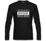 Parental Advisory Explicit Content Black Men's Sweatshirt
