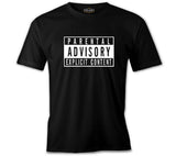 Parental Advisory Explicit Content Black Men's Tshirt