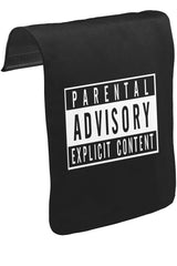 Parental Advisory Explicit Content Unisex Siyah Tak-Çıkar Postacı Çanta Kapağı CK-152