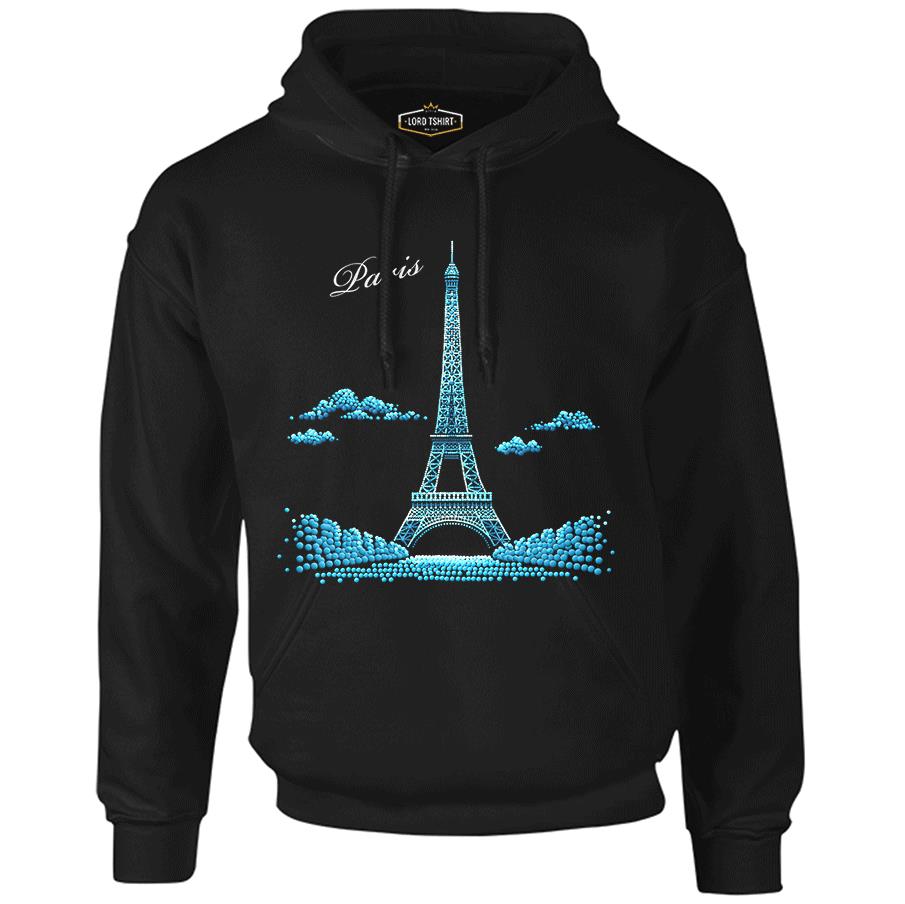 Parisian Black Men's Zipperless Hoodie