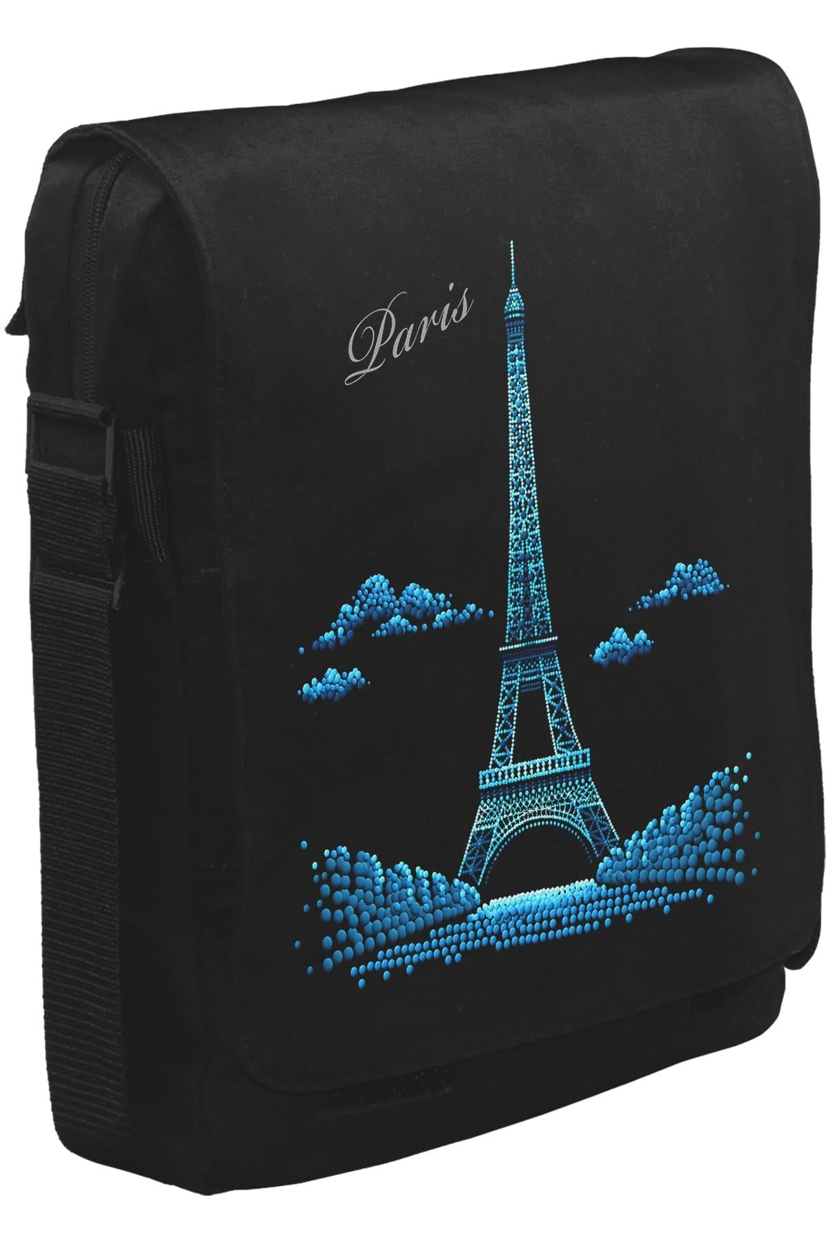 Parisian Unisex Siyah Postacı Çanta