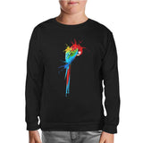 Parrot Siyah Çocuk Sweatshirt