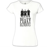 Peaky Blinders - Brothers Beyaz Kadın Tshirt