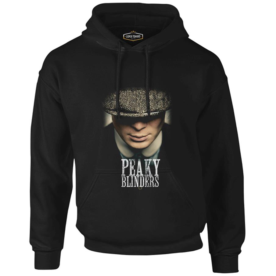 Peaky Blinders - Button Black Men's Zipperless Hoodie