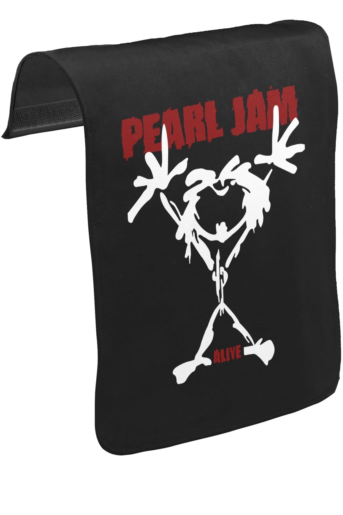 Pearl Jam - Alive Unisex Siyah Tak-Çıkar Postacı Çanta Kapağı CK-68