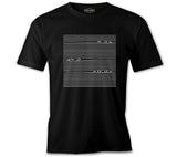 Pencere Çizgi Siyah Erkek Tshirt