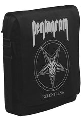 Pentagram - Relentless Unisex Siyah Postacı Çanta