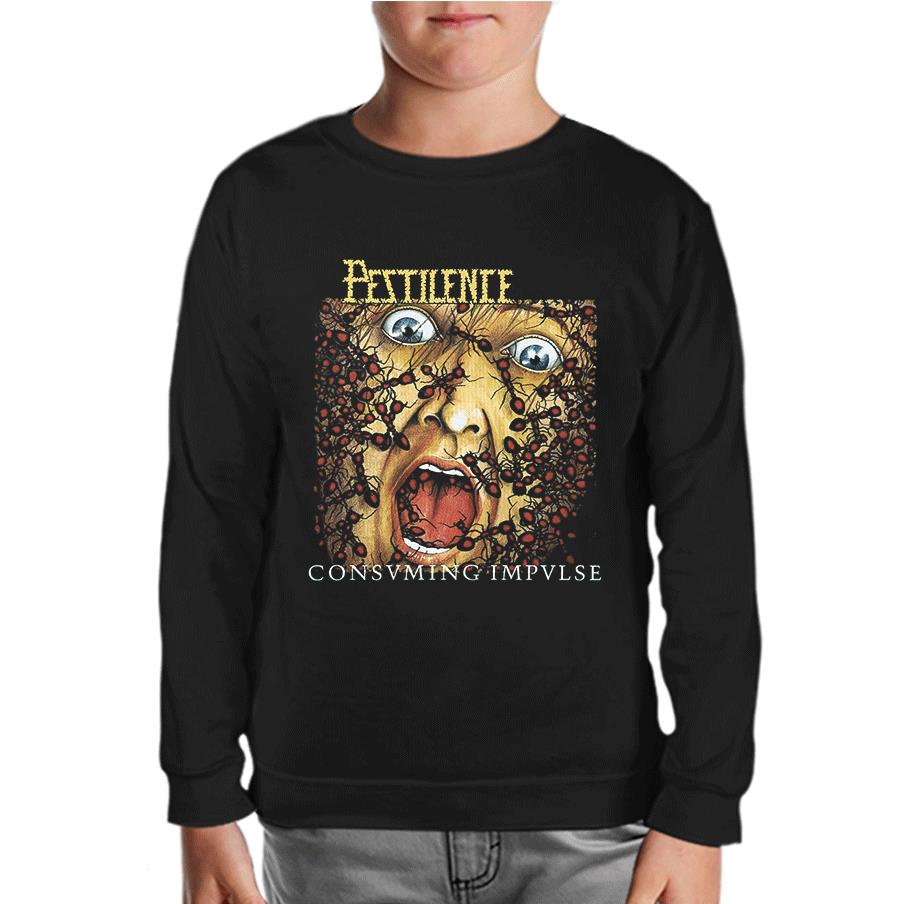 Pestilence - Consuming Impulse Black Kids Sweatshirt