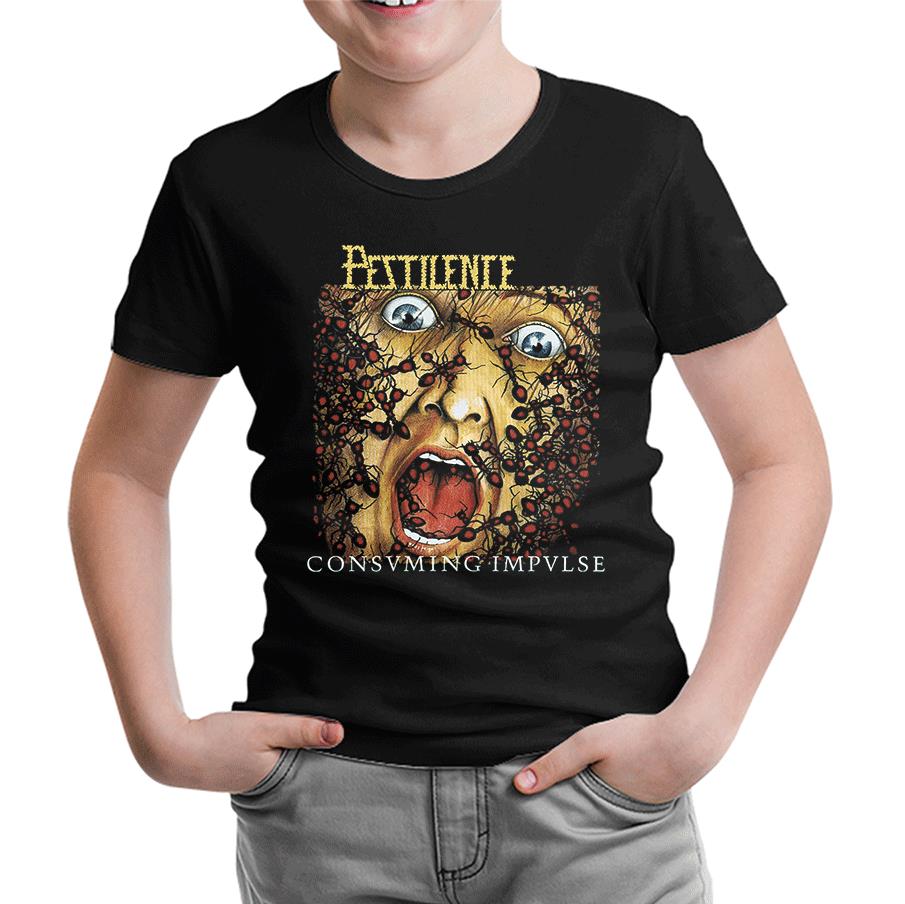 Pestilence - Consuming Impulse Siyah Çocuk Tshirt
