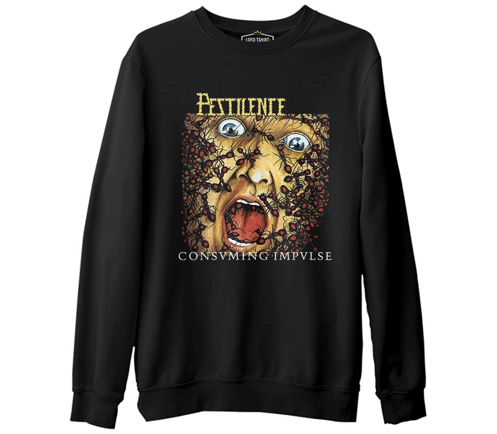 Pestilence - Consuming Impulse Black Men's Thick Sweatshirt