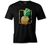 Pinapple in Front of a Square Black Men's Tshirt
