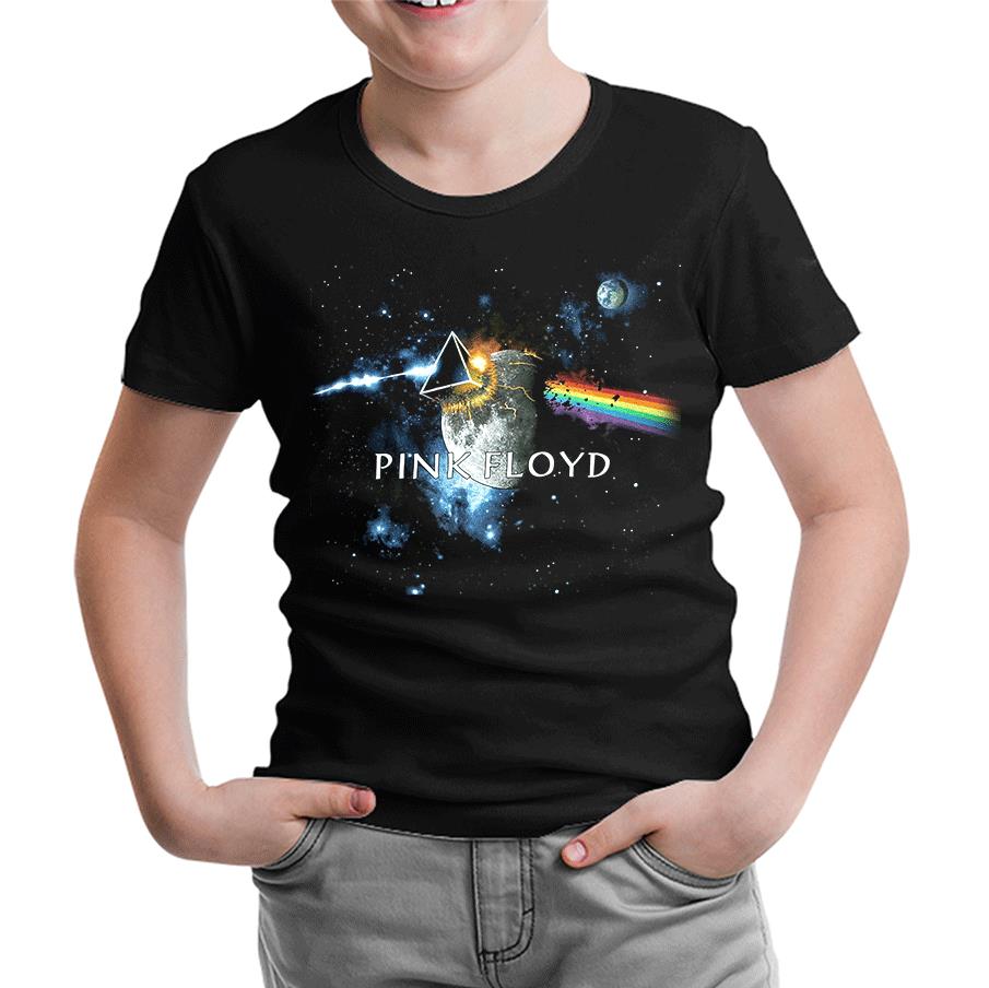 Pink Floyd - Above the Moon Siyah Çocuk Tshirt
