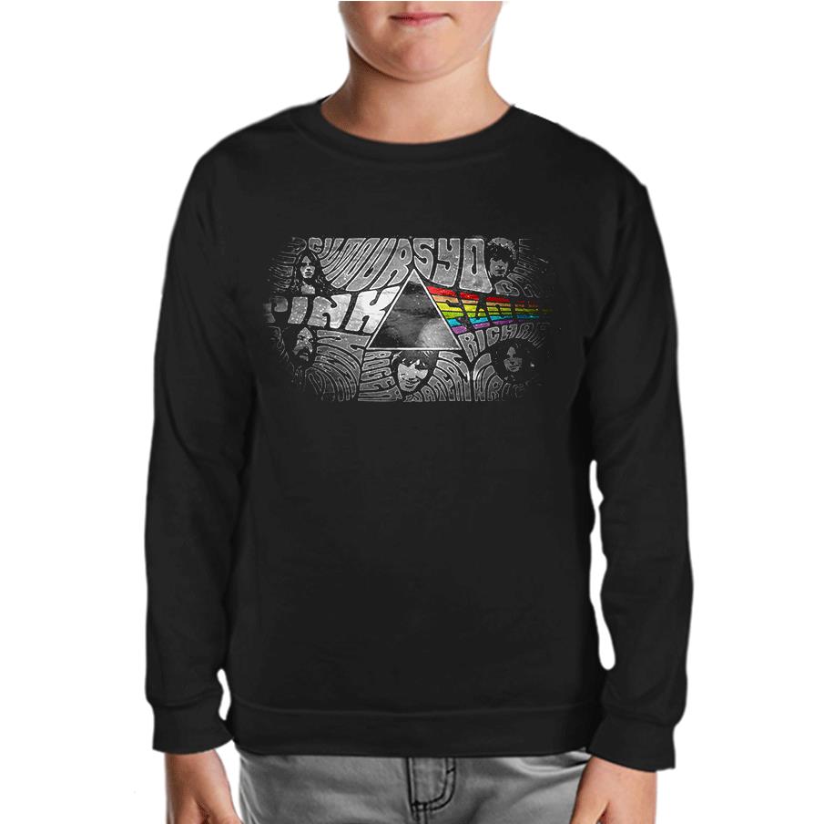 Pink Floyd - The Pink Side Black Kids Sweatshirt