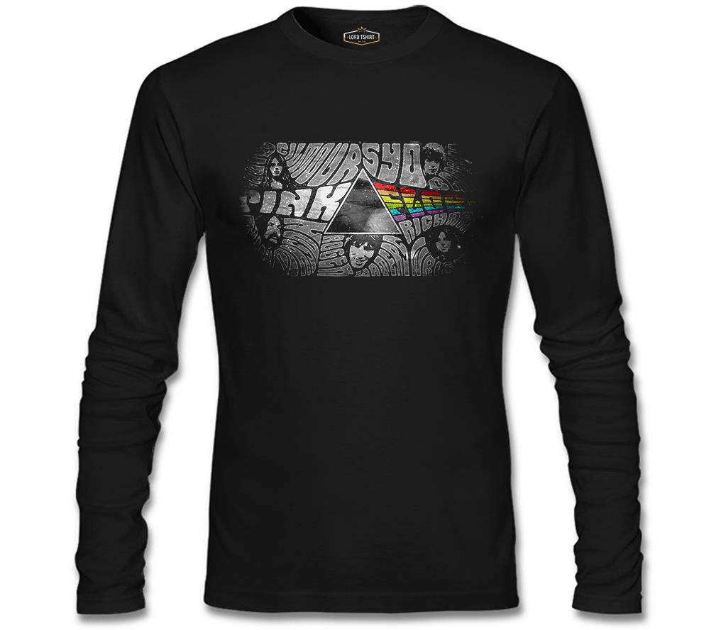 Pink Floyd - The Pink Side Siyah Erkek Sweatshirt