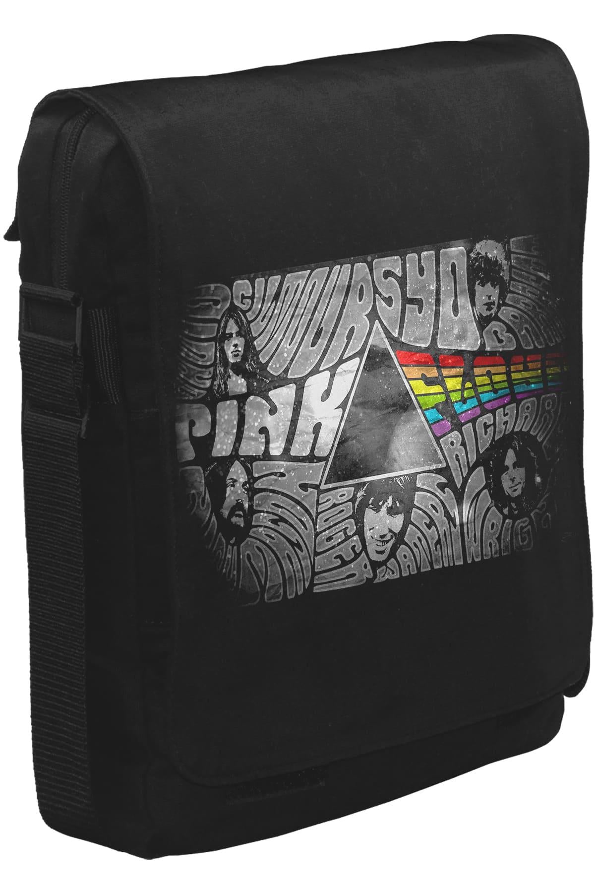 Pink Floyd - The Pink Side Unisex Siyah Postacı Çanta