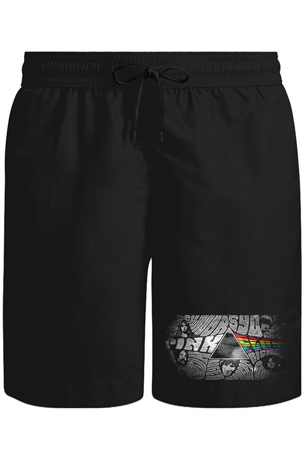 Pink Floyd - The Pink Side Unisex Siyah Şort