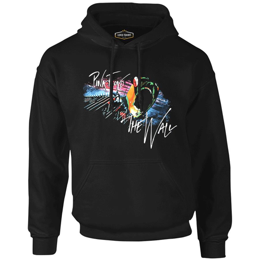 Pink Floyd - The Wall Siyah Erkek Fermuarsız Kapşonlu