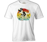 Pirate Dinosaur with Pi Background White Men's Tshirt 
